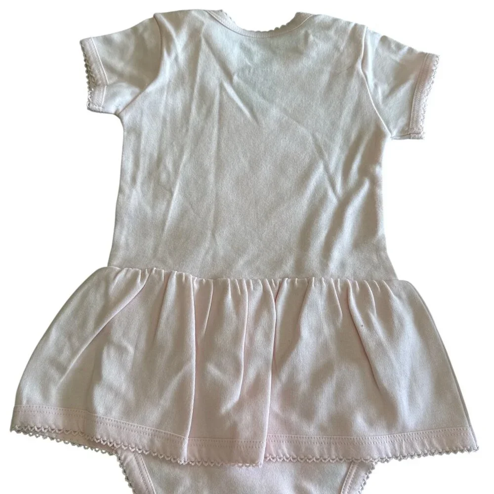 Buc-ee’s Beaver Light Pink One Piece Bodysuit with Skirt‎ 3-6 months Girl NWOT